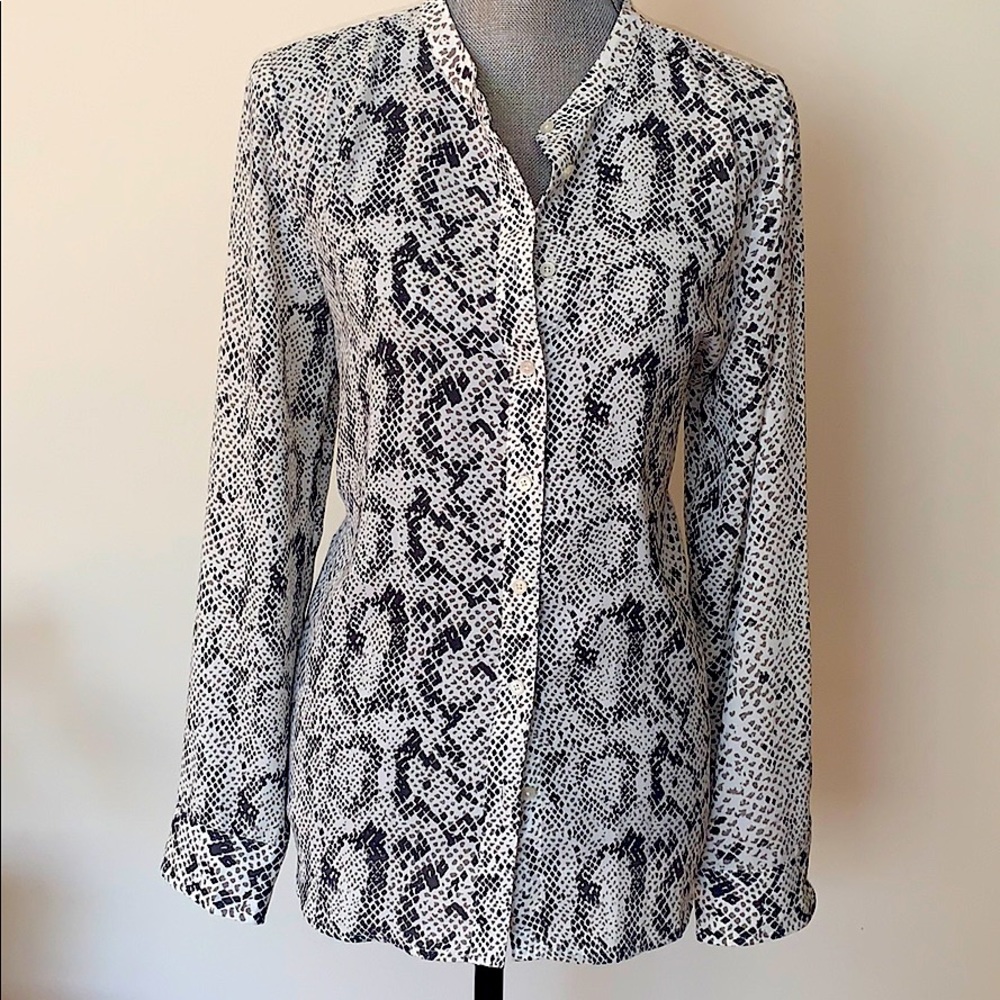 J. Crew Snakeskin Print Lightweight Blouse BNWT